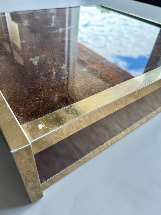 Image 1 of Table basse bar Maison Lancel, style Willy Rizzo