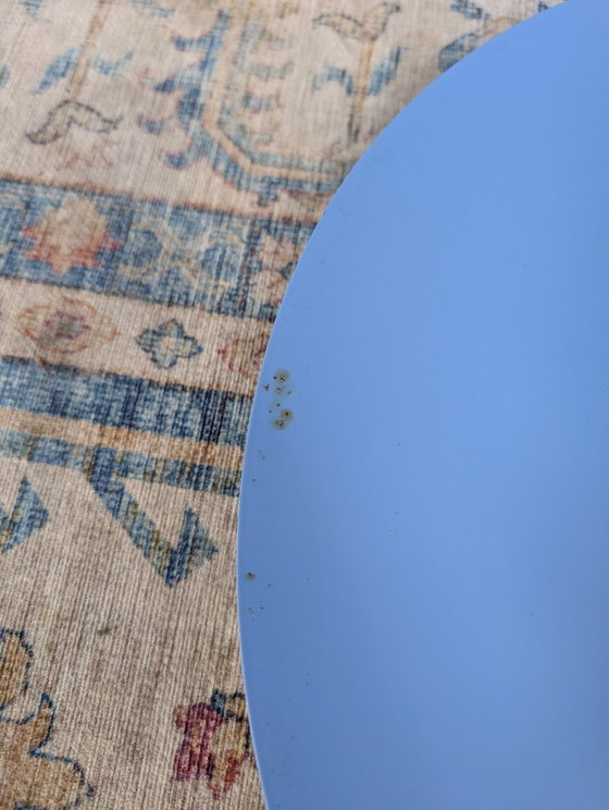 Image 1 of Vintage Blauwe Schalenlamp, Horn Belysning, Deens Design