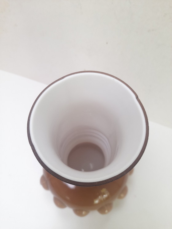Image 1 of Orrefors Swedish Beige Opaline Vase 