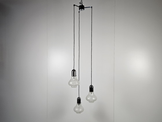 Image 1 of Lampe suspendue cascade vintage, New Old Stock