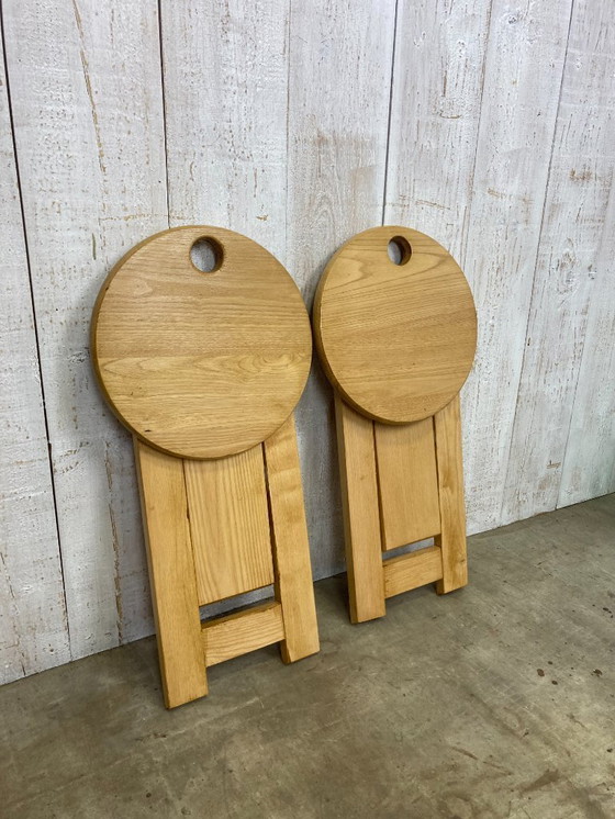 Image 1 of Par de taburetes plegables