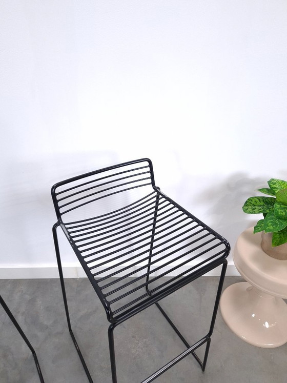 Set of 2 Black HAY Barstools, Hee Welling – Metal (photo 9 of 12)
