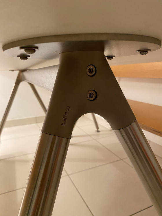 Image 1 of Schicker, minimalistischer Bulthaup-Küchentisch und zwei Bänke