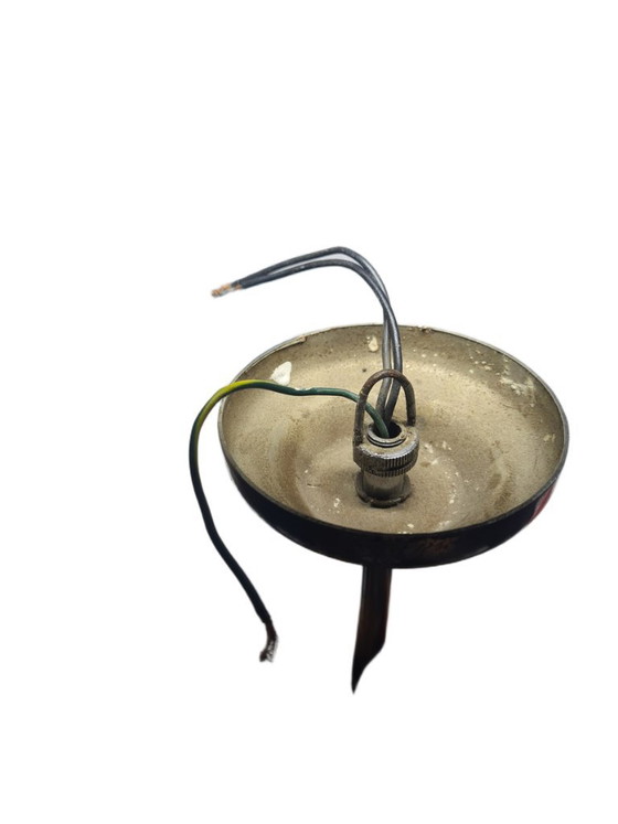 Art Deco Style Chandelier, Poland, 1960s – Glass, Metal (photo 8 of 8)
