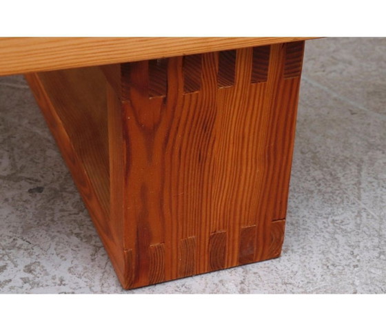 Estructura de cama de pino macizo de los años 70, de Ate van Apeldoorn. – Camas de matrimonio, Wood (photo 9 of 21)