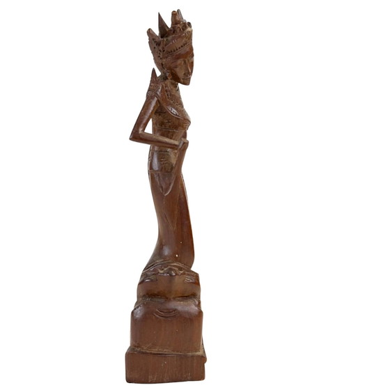 Dewie Sri en bois balinais sculpté à la main – Milieu du siècle – Sculptures, Art Deco (photo 3 of 8)