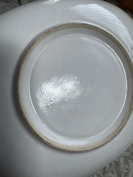 Image 1 of Service apéritif céramique et osier années 60