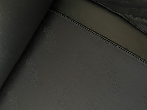 Image 1 of  De Sede DS2011 black leather sofa