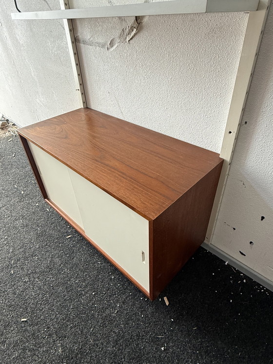 Image 1 of vintage Poul Cadovius Royal System wandsysteem uit de jaren 60, 
