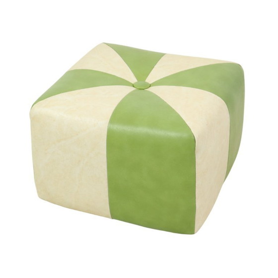Image 1 of Vintage Square Footstool Skai