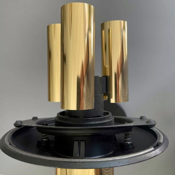 Image 1 of Raro conjunto de grandes apliques de pared, Glashütte Limburg, Alemania, década de 1970