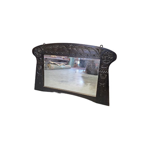 Specchio antico in legno Art Nouveau, primi anni del 1900