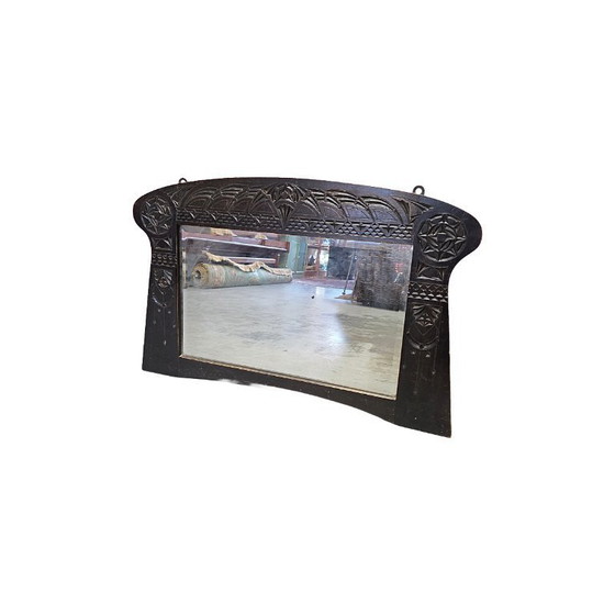 Image 1 of Specchio antico in legno Art Nouveau, primi anni del 1900