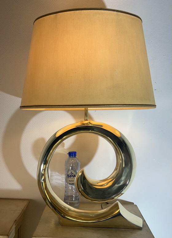 Image 1 of Brass Pierre Cardin table lamp '1980'