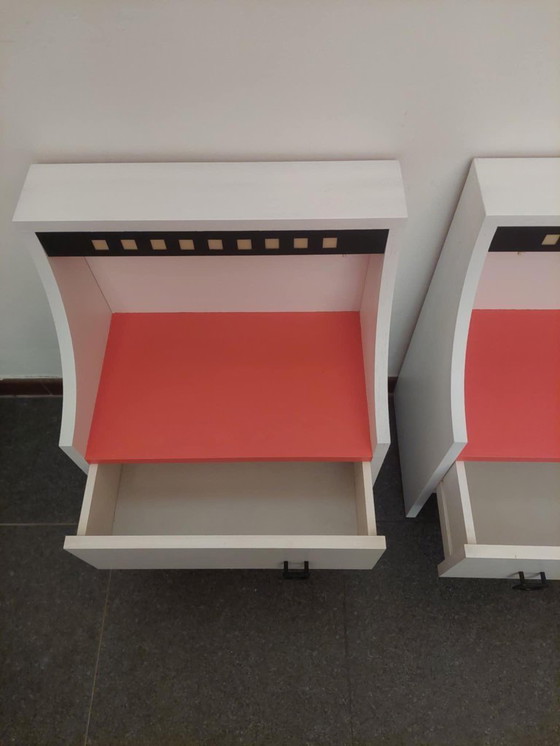 Image 1 of Set di 2 comodini vintage Space Age, anni '70