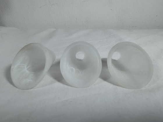 Image 1 of G4 Hand-blown glass alabaster lampshades