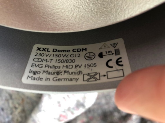 Image 1 of Ingo Maurer XXL Kuppel-Pendelleuchte 1999 Design Ingo Maurer