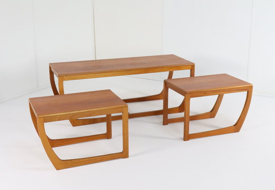 Image 1 of Beithcraft Coffee Table With 2 Nesting Tables 'Ratho' Vintage