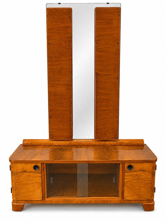 Image 1 of Authentieke Art Déco spiegelkast / kaptafel ca. 1930-1940