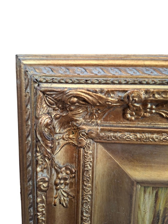 Image 1 of Splendide tableau de Franco Rispoli, école napolitaine, portrait de femme