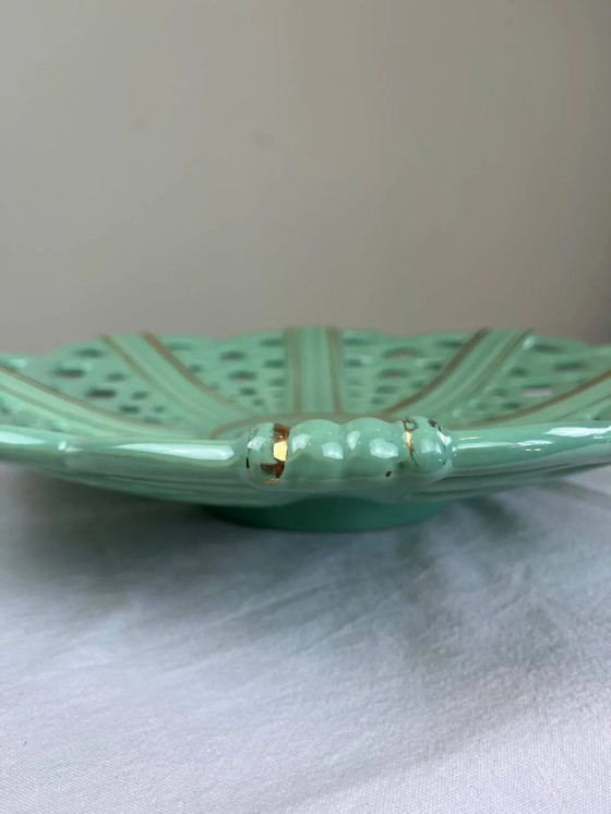 Important mid-century openwork ceramic bowl – Crockery, Porcelain, Art Deco (photo 6 of 8)