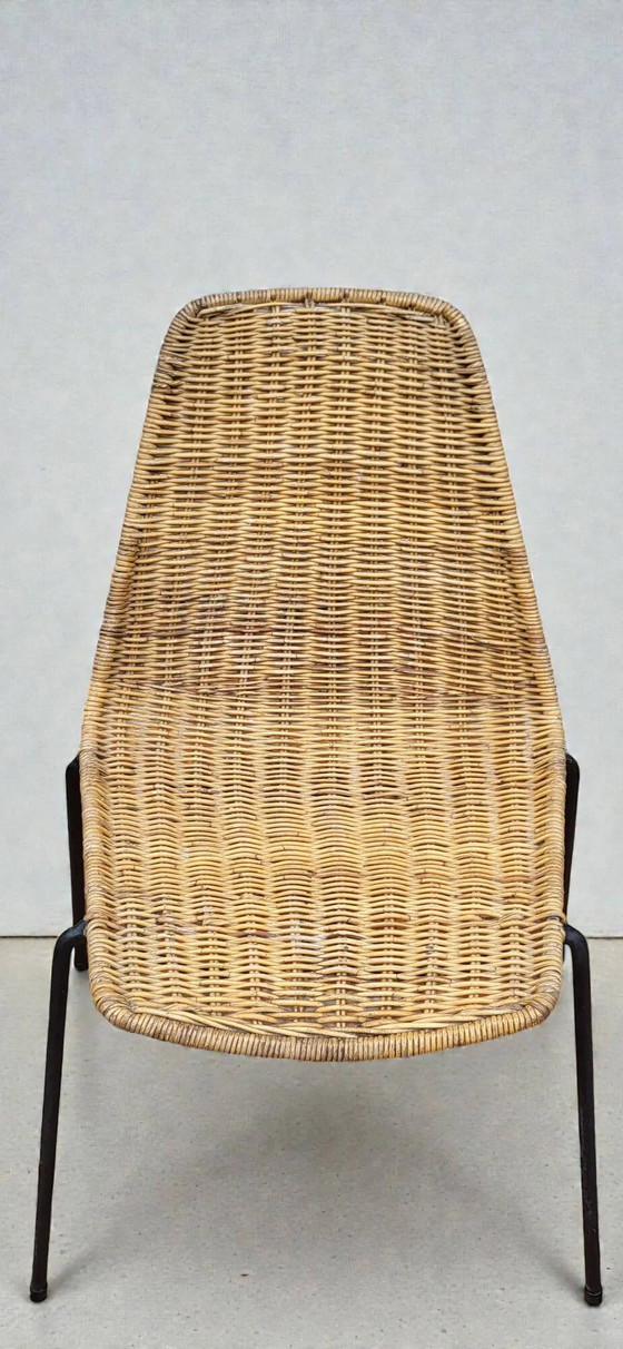 Sedie in Vimini di Gian Franco Legler, anni '50 – Pierantonio Bonacina, Sedie da pranzo, Wicker, Metal (photo 4 of 11)
