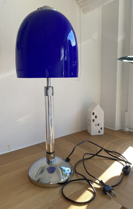 Image 1 of Lampe de table bleue
