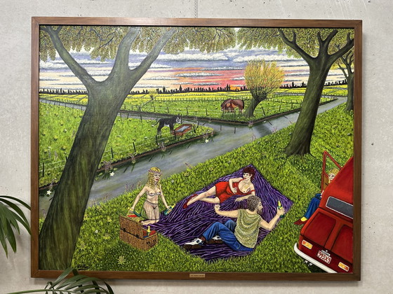 Image 1 of Edward Frederik Verhas (1929 - 2019) - The Last Summer (2012) - Oil on XL Canvas