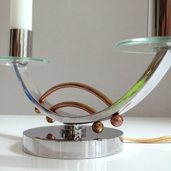 Image 1 of 2x Lámparas Art Decó francesas