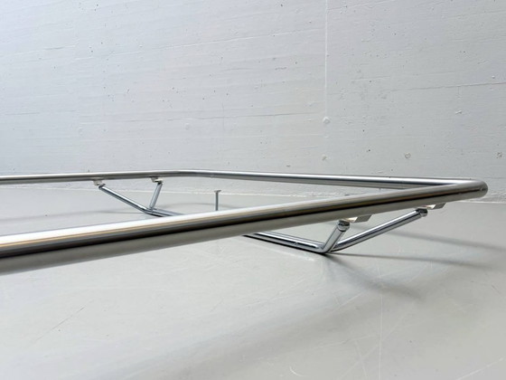 Image 1 of Cama Bauhaus de Bruno Huwyler con somier de láminas de Lattino, años 70