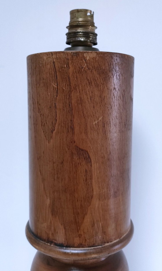 Image 1 of grande lampada in rovere massello con timbro vintage