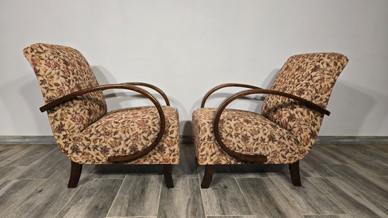 Image 1 of Set of Vintage Armchairs by Jindrich Halabala