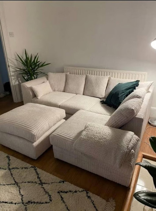 Brand new Corner L Shaped Sofa Set Delivery Available