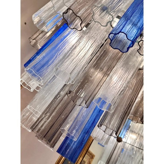 Image 1 of Hedendaagse moderne “Tronchi” Murano glazen Sputnik kroonluchter van Simoeng