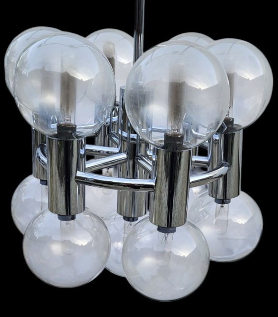 Coppia di Lampadari Moto ishii – Staff Leuchten, Vetro, Metallo (photo 3 of 5)