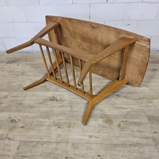 Image 1 of Vintage grenen houten salontafel / bijzettafel / koffietafel 