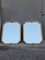 Venetian Louis XVI Baroque Style Octagonal Lacquered Mirrors, 1940, Set of 2 (photo 2 of 10)