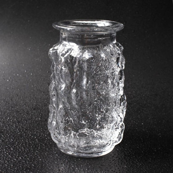 Image 1 of Vintage Pressed Glass Bubble Vase: Vladislav Urban Design, Czech Republic