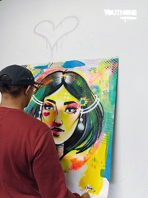 YOUTHONE - Irène, goddess of peace - Toile d'artiste