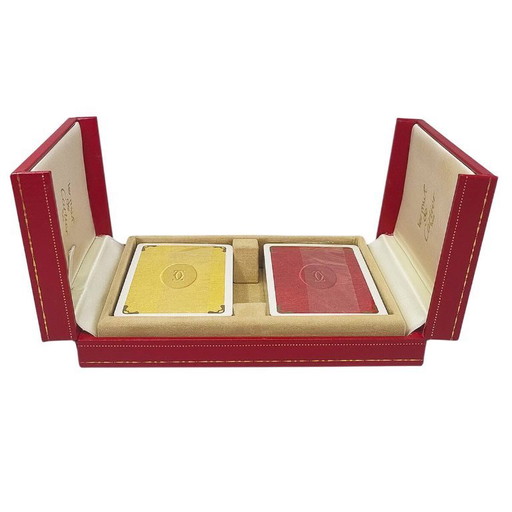 Wunderschöne, originale Spielkartenbox von Cartier aus den 1970er Jahren in exzellentem Zustand. Hergestellt in Frankreich.