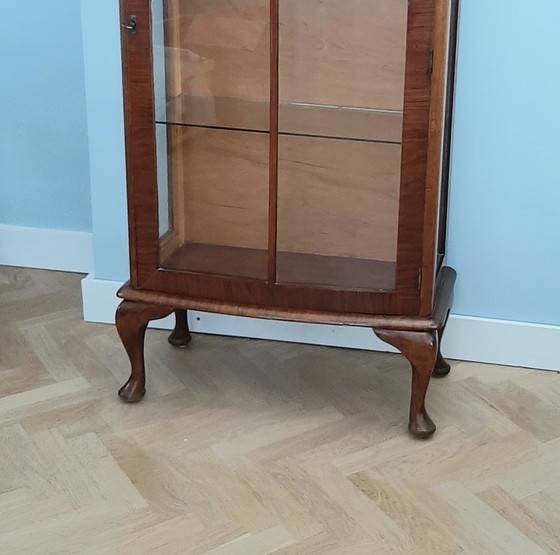 Image 1 of Vitrine vintage en acajou