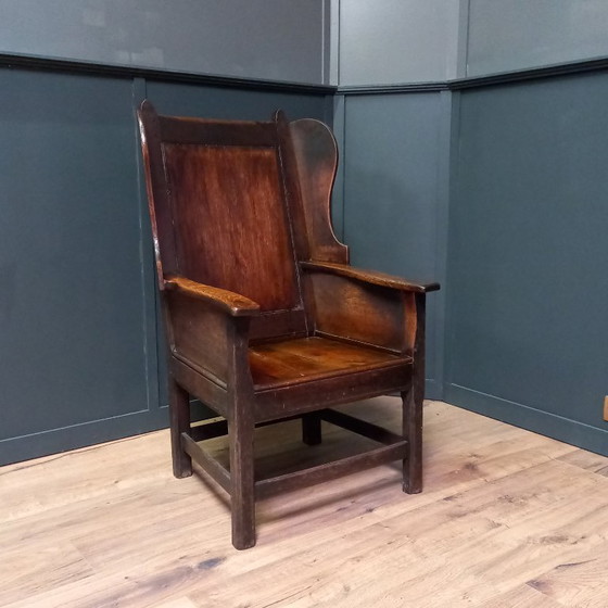 Image 1 of Fauteuil, chaise de berger, chaise d'agneau.