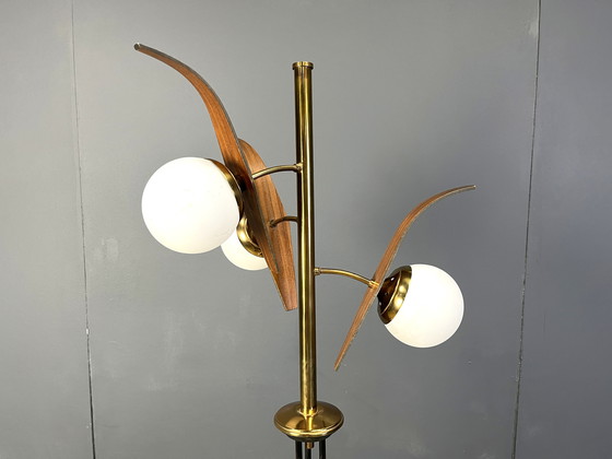 Image 1 of Mid century italian floor lamp attr. to Stilnovo, 1950s