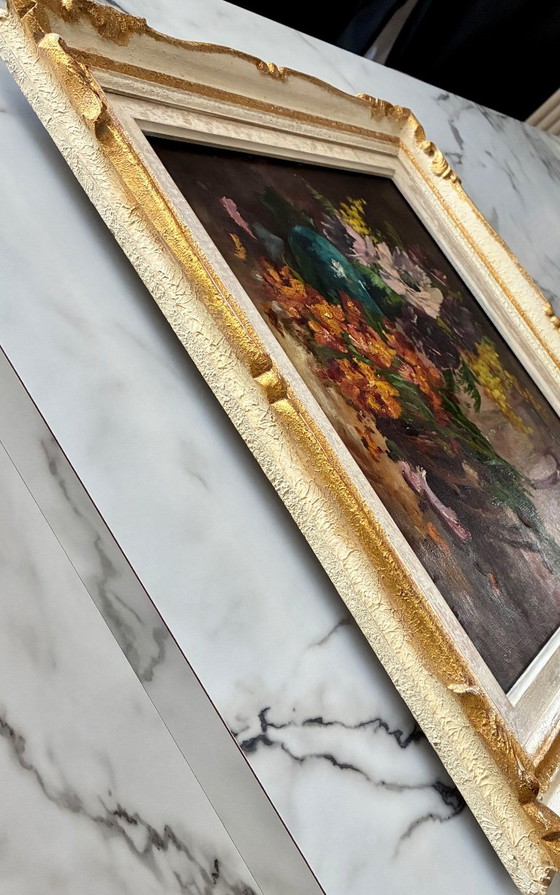 Natura morta olio su tela Scuola Francese – Dipinti e disegni, Legno (photo 9 of 11)