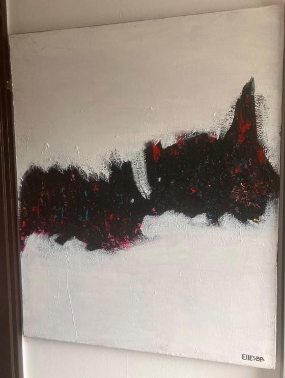 Image 1 of Cuadro Besarse o pelearse by EllesBB