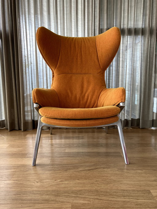 2x Cassina P22 Armchair + Footstool