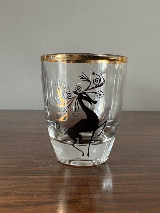 Image 1 of Hermosos vasos para cócteles Atomic Mid Century de la década de 1960