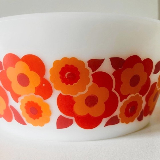 Image 1 of Plat à four vintage Arcopal France Lotus 26 cm années 1970