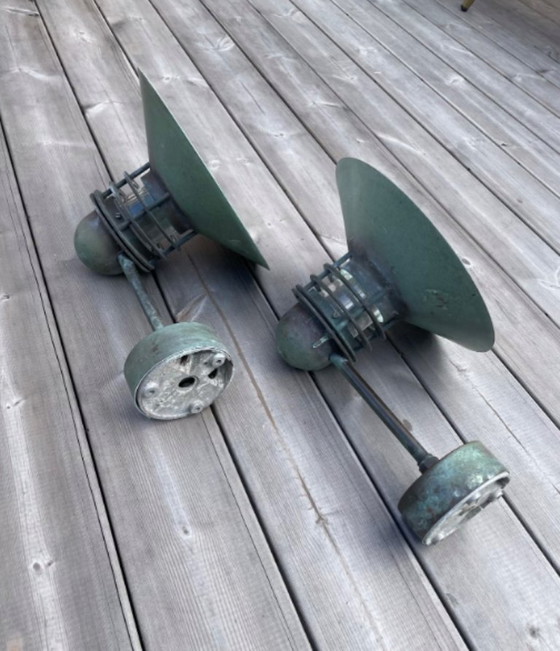 Coppia di Applique da Esterno 'Nyhavn' di Alfred Homann & Ole Kjaer per Louis Poulsen - Danimarca – Metal (photo 10 of 12)