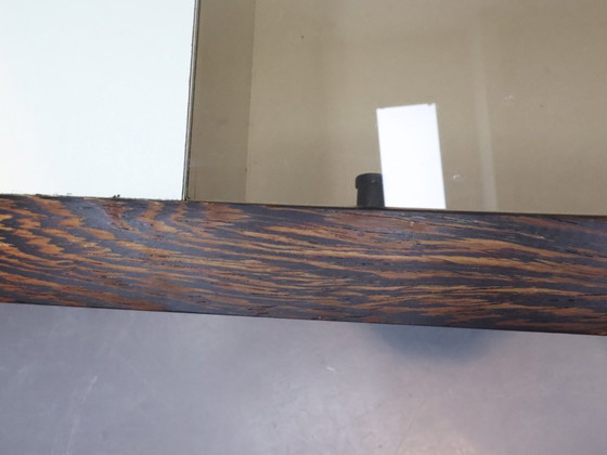 Image 1 of Vintage Wenge Coffee Table with Smoked Glass - Space Age Style